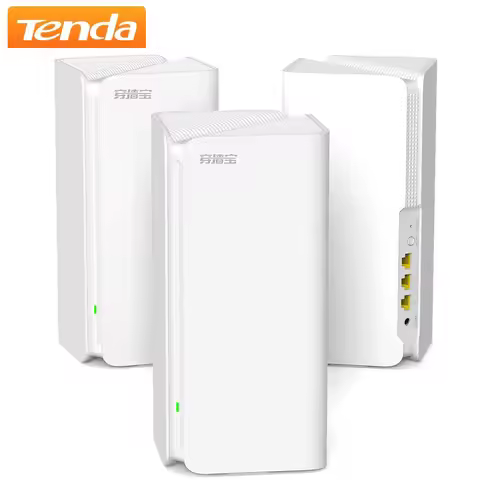 Tenda AX5400 Mesh Gigabit Router WiFi6 Nova EM/MX15 Pro 7300 sq.ft Coverage Whole Home System Tri-co