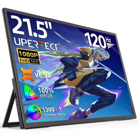 UPERFECT 21.5inch Portable Gaming Monitor 120Hz RGB105% With VESA Hole & Back bracket Laptop Extende