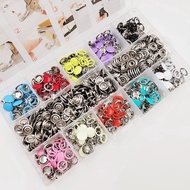 200 Sets Colorful Five-Claw Buckle Seam-Free Buckle Combination Set Five-Claw Buckle Tool Installati