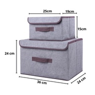 PTT Storage Box Organizer Bag 2 IN 1 Kotak Penyimpanan Serbaguna Tempat Pakaian Mainan Selimut Rak P