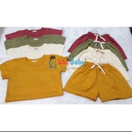 3pcs pendk ONE BABY T-Shirt Suit SML,XL Rp.105.500_117.000