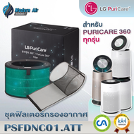 ชุดฟิลเตอร์กรองอากาศ (360 Filter) สำหรับเครื่องฟอกอากาศ LG Puricare 360 series รุ่น PFSDNC01.ATT