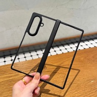 Transparent Case  For Samsung Galaxy Z Fold 7 Matte Skin Friendly Hinge Folding Shockproof Protectiv