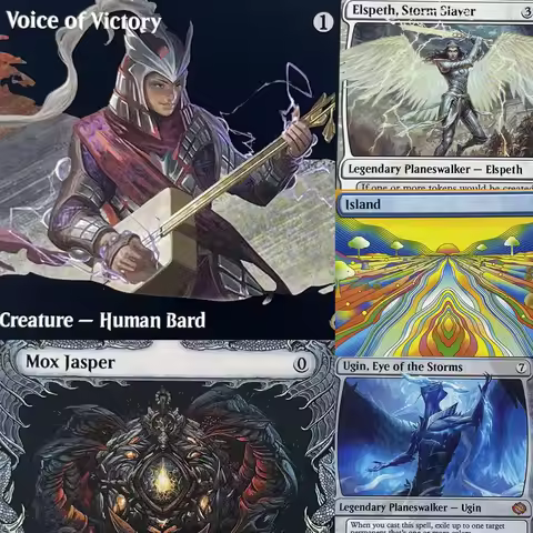 MAR SNC SPM SPE HOLO16-001 magical cards Parallel Lives Tcg proxy Mox Jasper Reanimate Ugin, Eye of 