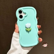 New 3D Tulip Wavy Phone Case For Realme Narzo N65 N63 N55 N53 70 70X 60 Pro 60X 50 50A 50i Prime 30A