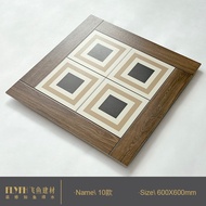 New French Retro Wood Grain Mosaic Tiles600x600Cafe Bar Restaurant Floor Tiles Balcony Courtyard Til