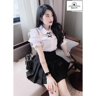 [HCM]ÁO SƠ MI TRẮNG NGẮN TAY AYUMI AM86