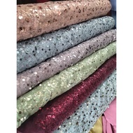Tulle sequin fabric || Premium squeen sequin Tille fabric || Premium muzhair sequin tulle