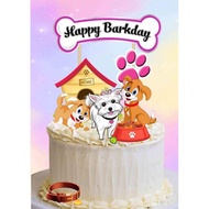 Dog Theme Cake Topper