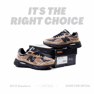 100% BNIB Sepatu Sneakers Olahraga Pria -newbalance-- 990 V3 X JJJJound Brown Black 39 - 44 MADE IN