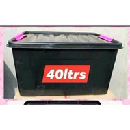 40LITERS STORAGE BOX UNIBOX  BLACK