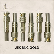 JEK BNC GOLD KONEKTOR BNC KONEKTOR CCTV CONNECTOR CCTV