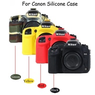 Soft Silicone Armor Camera Bag Case For Canon 5D2 5D3 5D4 6D 6DII 60D 70D 80D 90D 7D 7D2 600D 750D 8