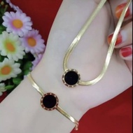SET TITANIUM ASLI ORIGINAL BELI GELANG DAPAT KALUNG ANTI KARAT ANTI LUNTUR