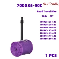 ALISONDZ TPU Inner Tube, Air Nozzle Inner Tube Bike Inner Tube, Bicycle Accessories X 35-50c 45/65mm French Valve MTB Bicycle Inner Tube Road Bike