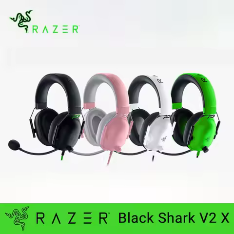 Razer BlackShark V2 X Headphone Wired Gaming Headset: 7.1 Surround Sound- Game For PS4,PS5, Nintendo