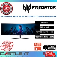Acer Predator X49V 49 Inch QD OLED DQHD 144Hz 0.03ms Curved Gaming Monitor UM.SXXSM.V01