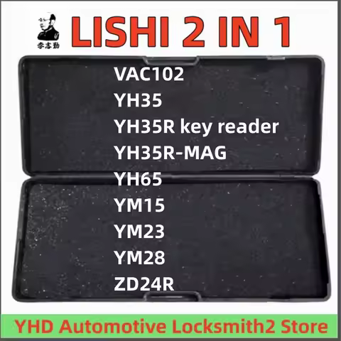 LISHI 2 IN 1 Tool VAC102 YH35 YH35R key reader YH35R-MAG YH65 YM15 YM23 YM28 ZD24R Lishi 2in1 Locksm