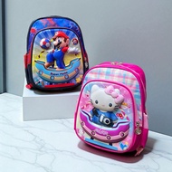 2-Wheel Kid Children KUROMI Trolley School Bag Backpack Trolley Bag for Staircase Beg Sekolah Trolle