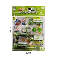 9pcs City Sanitation Environment Car Toy Set educational car toys for kids