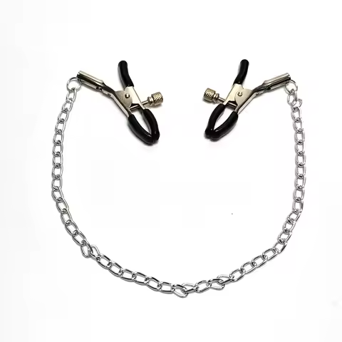 Adjustable Stainless Steel Chain Nipple Clamps Intimate Pleasure Toys For Women Adult Products