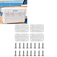 YELGIMY 4Pcs/Set Cooler Hinge Replacement, PP Rectangular Cooler Hinges, With Screws High Intensity 