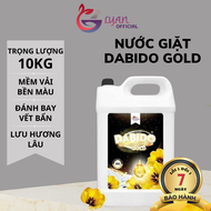Nước giặt xả cao cấp Dabido Gold can 10L hương nước hoa siêu sạch thơm lâu mềm vải
