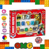 【READY STOCK】 Alphabet Number ABC Robot Set Deformation Toy Mainan Kanak Huruf OMG-T-001