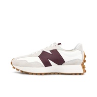 100% Original New Balance NB 327 White Gray Red Low-top versatile casual shoes sneakers WS327KA kasu