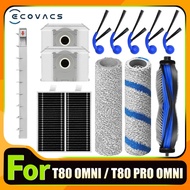 ECOVACS T80 PRO OMNI / T80 OMNI Vacuum Cleaner Main Roller Mop Cloth Side Brush Dust Bag HEPA Filter