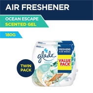 Glade Scented Gel Ocean Escape (180g) [Twinpack]