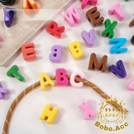 3D Large Letter Beads Alphabet Letter Beads Paracord Rope Decoration (1 Pcs)