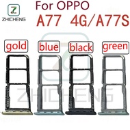 For OPPO A77 4G / A77S 2022 CPH2385 CPH2473 Sim Card Tray Slot Holder Card Holder Reader SD Slot Ada
