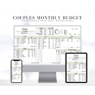 Digital Planner, Couples Budget Spreadsheet | Budget Planner | Personal Finance Tracker