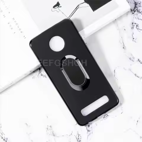 For Motorola Moto Z4 Play XT1980 XT1980-3 XT1980-4 Back Ring Holder Bracket Phone Case Smartphone TP