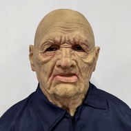 NEW Realistic Long Neck Rubber Silicone Latex Mask for Parties Old Man Costume Accessory with Soft T