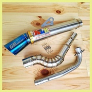 ✷ ❧ ➬ Stainless Highmount NLK Open Spec Exhaust pipe 51mm For Xrm 125 Wave 125 RS 125 Fury 125 Raid