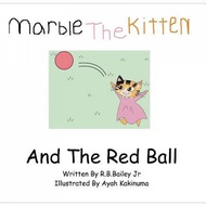 marble the kitten and the red ball -