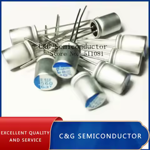 10PCS 6.3V 560UF 6SEPC560MW Solid Capacitor Motherboard Capacitor
