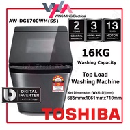 Toshiba 16KG Top Load Washing Machine Washer/Mesin Basuh Inverter (AW-DG1700WM) Mesin Basuh Auto/洗衣机