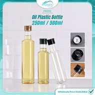 ARAMADA FB001🔥 250ml / 500ml Botol Plastik Kosong Jus Minuman Minyak Zaitun Oil Plastic Bottle Juice