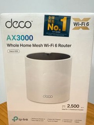 tp-link Deco X55 AX3000 Whole Home Mesh Wi-Fi 6 Router  (未開)
