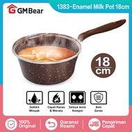 Gm Bear Milk Pot Boiled Enamel Pot 1383 - Enamel Milk Pot