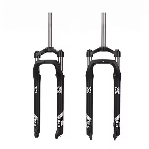 Fat Bike Spring Fork, 20-26", 105mm Travel, 4.0" Tire, Adjustable Spring, Mechanical Lock, 32mm, Dis