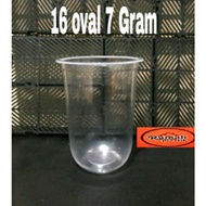 16 Oz Oval Pp Plastic Cup (M CUP) 7 grams 1 roll 50 pcs