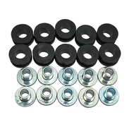 Motorcycle M6 Fairings Rubber Grommets Bolt Kit, 10Pcs Universal Rubber Grommets Gasket Pressure Rel