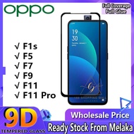 OPPO Tempered Glass Screen Protector FULL COVER 9D F1s F5 F7 F9 F11 Pro