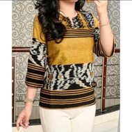 BLUS ATASAN TENUN WANITA MOTIF TORAJA SUMBA