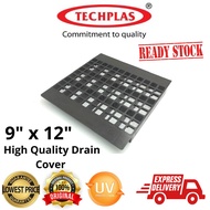 TECHPLAS 9'' x 12'' High quality UV Protection Drain cover/Penutup longkang/Plastik Cover Outdoor Dr
