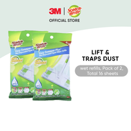 3M™ Scotch-Brite™ Easy Sweeper Plus Mop Wet Disposable Paper Wiper Refills, 8 pcs/pack, For Easy Sweeper Plus Mop